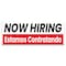 Signmission Now Hiring Estamos Contratando Banner Concession Stand Food Truck Single Sided B-120-30113 - alternate 1
